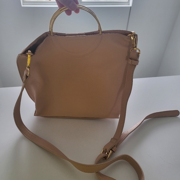 Dusty pink purse, gold hardware and  detachable straps - Picture 3 of 4